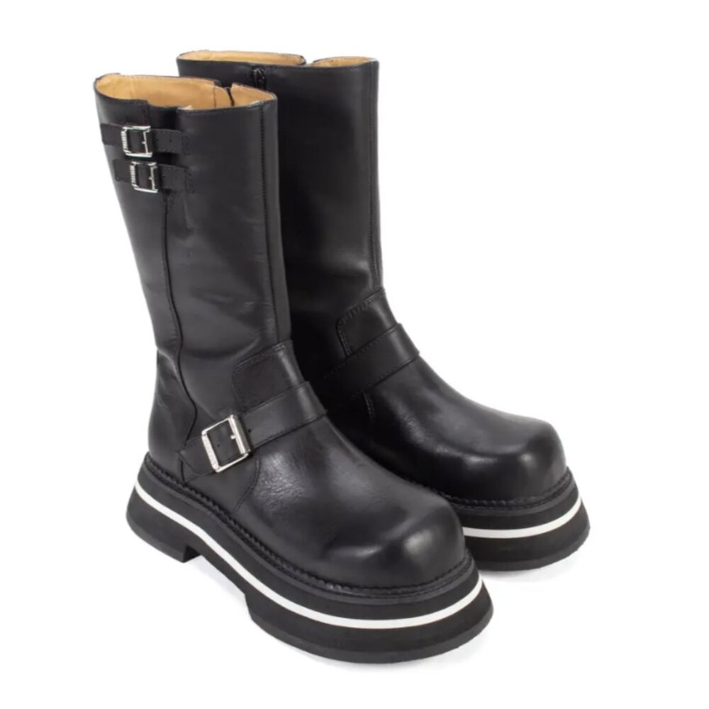 FRESHVOGS  FV2 VINTAGE-STYLE BOOTS WITH BUCKLES size 9